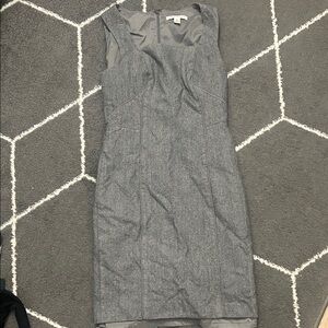 Banana Republic Business Professional Gray Sleeveless Dress